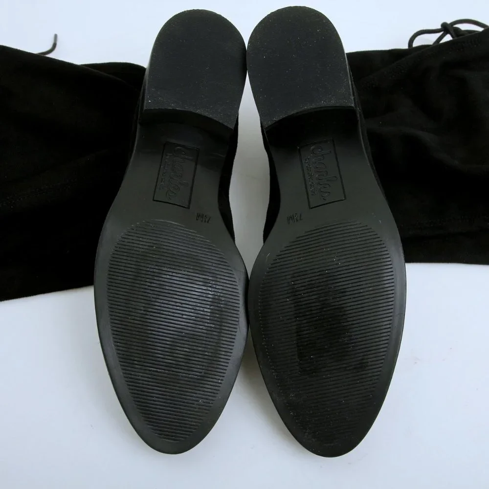 EUC‎ Charles by Charles David Gammon Over The Knee Boots Black Women Size 7.5